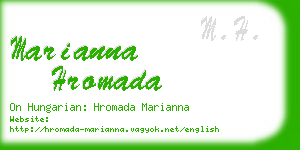 marianna hromada business card